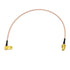 BINGFU SMA Female Bulkhead Mount to SMA Male Right Angle RG316 Antenna Extension Cable, 12 inch 30cm 2-Pack for 4G LTE