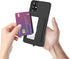 Samsung Galaxy A51 5G Phone Case with Tempered Glass Screen Protector, Credit Card Holder, Rugged Black Cover