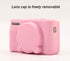 Pocoukate Case for Canon PowerShot SX740 HS Camera, Soft Silicone Protective Cover Skin with Removable Lens Cover - Pink