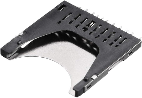 uxcell SD Memory Card Socket Holder, Spring Loaded Push Type, 10 Pin, 5pcs