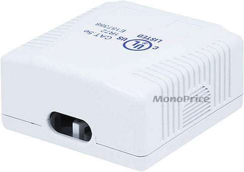 Monoprice Surface Mount Box Cat5e Double (107091) white