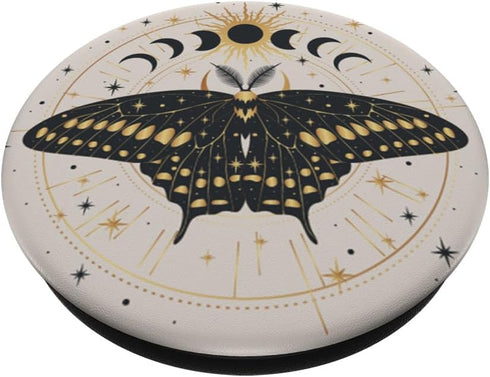 PopSockets Celestial Phone Grip - Lunar Moth Adhesive PopGrip