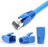 50 Pcs Blue Cat7 Cat7A Cat8 Strain Relief Boot, RJ45 Plug Connector Cover, Modular Network Plug Connector Caps