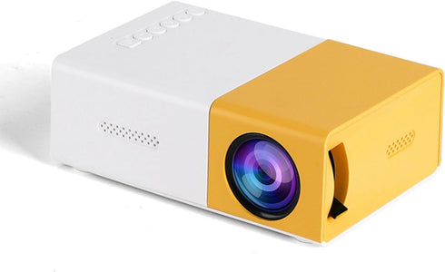 Mini Projector, 4:3 FHD 1080P Portable Video Projector Compatible with AV VGA USB HDMI for Home Theater