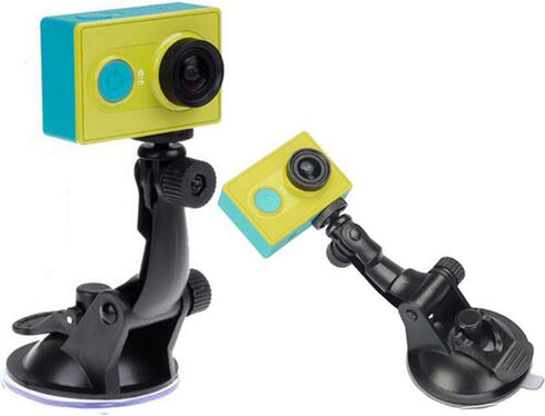 Action Camera Car Suction Cup Mount - Tripod Adapter for GOPRO Hero 6/5/4/3+/3/2/1 and Other Action Cameras