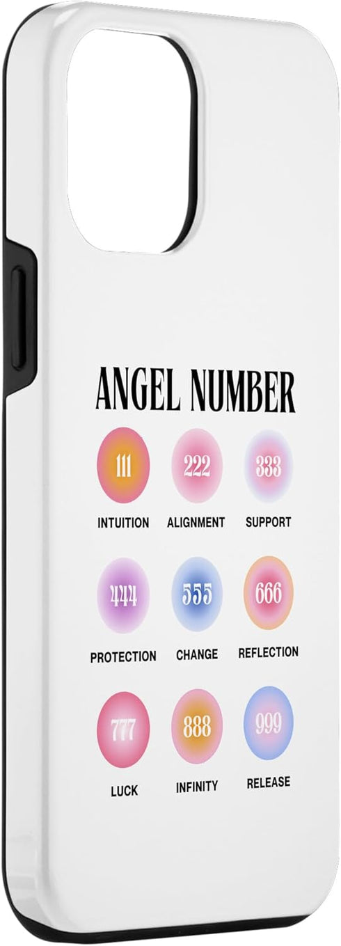 Angel Number Astrology Case for iPhone 15 Pro Max, Spiritual Numerology Design