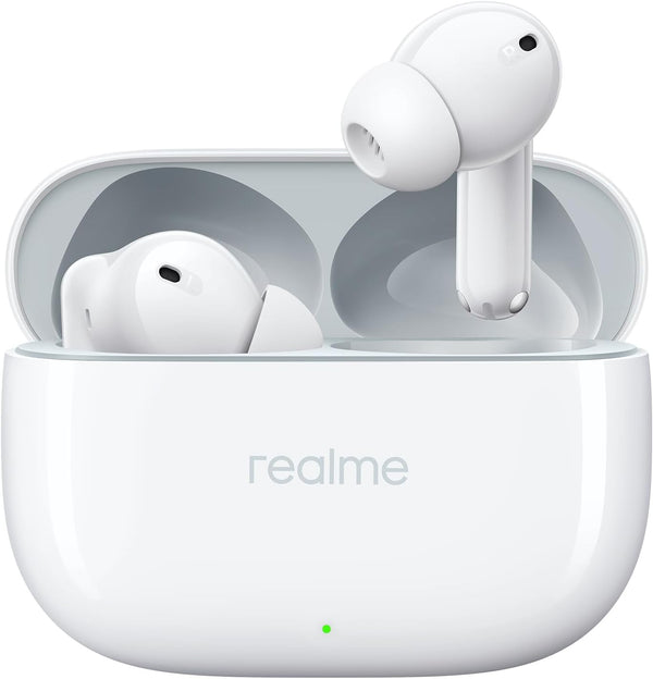 realme Earbud T300, Deep Bass, 30db ANC, Immersive Sound, Up to 40 Hour Playtime, Bluetooth 5.3, Youth White