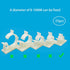 25PCS White Adhesive Backed Nylon Wire Adjustable Cable Clips