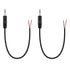 Fancasee 2 Pack Replacement 3.5mm Male Plug to Bare Wire for Audio Cable Repair