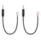 Fancasee 2-Pack 2.5mm Male Plug to Bare Wire Pigtail TS Mono Connector Adapter for Audio Repair