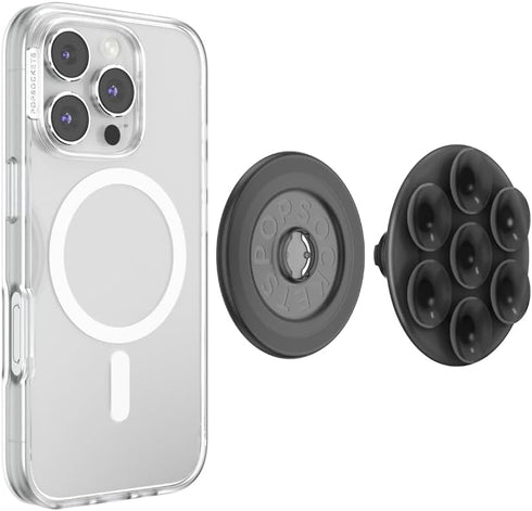 PopSockets Translucent Black Grip for MagSafe - Secure Phone Holder
