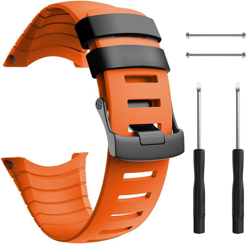 ANCOOL Soft TPU Replacement Strap for Suunto Core Watch, Sport Wristband with Metal Clasp