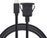 NFHK Waterproof Dustproof USB-C Type-C 10Gbps Extension Cable for Dashboard Panel, Flush Car Latch Mount