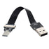 xiwai 1.0M USB 2.0 Type-A Male to USB-C Type-C Male Data Flat Slim FPC Cable for FPV, Disk, and Phone