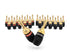 Sewell SW-29863-12 Deadbolt Banana Plugs, 12-Pairs Gold Plated Speaker Plugs, Quick Connect