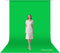 Qoolfoto Green Screen Backdrop, 710FT Photography Chromakey Greenscreen Background Sheet for Zoom Meeting,