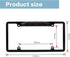 AOCISKA 8 170 License Plate Frame Backup Camera, Rear View Camera with LED, Viewing Angle Night Vision Car