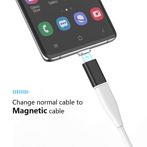 N. NETDOT Gen10 Magnetic Fast Charging USB-C to USB-C Adapter Converter Compatible with Type-c Smartphones (3 pack black)
