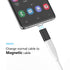 N. NETDOT Gen10 Magnetic Fast Charging USB-C to USB-C Adapter Converter Compatible with Type-c Smartphones (3 pack black)
