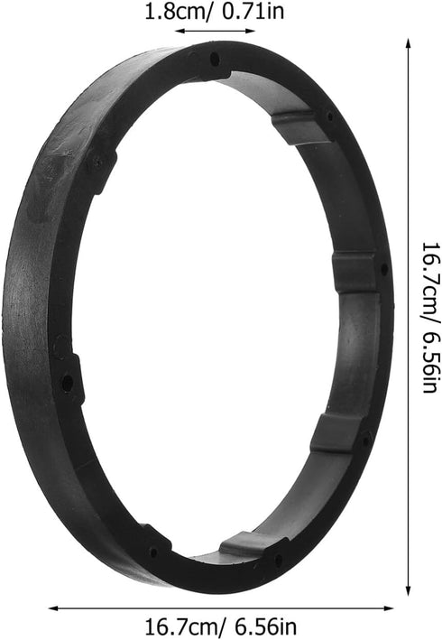 SOLUSTRE 1 Pair Audio Speaker Pads, 6.5in Speaker Spacer Ring for Car Speaker Rings