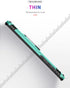 Androgate Samsung Note 9 Phone Case, Galaxy Note 9 Case with 3D PET Screen Protector, Military-Grade Ring Holder, Teal