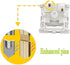DRAOZA Gateron G White Pro 3.0 Switches,5-Pin Pre Lubed RGB SMD Linear Switches for MX Gaming Mechanical Keyboard (G Pro 3.0,White,36PCS)