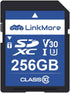 LinkMore 256GB SD Card, Compatible with Camera, PC, UHS-I, U3, V30, Class 10, Read Speed Up to 95 MB/s