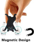 Cute Stuff Home Decor Fun Kitty Decoration for Desk Shelf Magnetic Dance Cat Airpod Holder Headphone Earbuds Holder for Apple AirPods 1& 2 3 Pro, Unique Birthday Bday Gifts Ideas (Black)