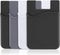 SHANSHUI 4 PCS Phone Card Holder, Premium Silicone Stick on ID Card, Drivers License, Credit Card Holder for Back of