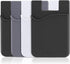SHANSHUI 4 PCS Phone Card Holder, Premium Silicone Stick on ID Card, Drivers License, Credit Card Holder for Back of