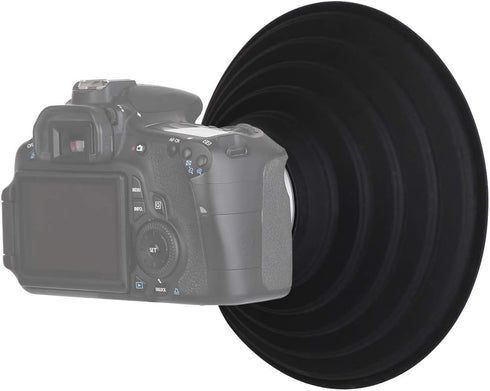 Lens Hood for Nikon Canon Pentax Sony 70-90mm Camera Lens, Anti-Glass Anti-Reflective Silicone Collapsible