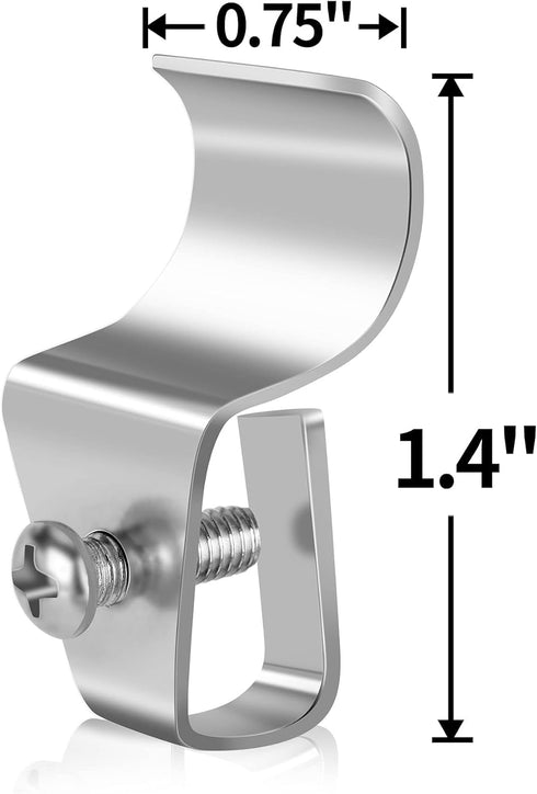 Vinyl Siding Clips, 20-Pack No-Hole Outdoor Camera Mount for Blink, Arlo, Ring, No-Damage, Weatherproof Stainless Steel