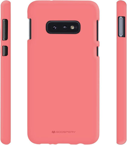 GOOSPERY Soft Feeling Jelly Case for Samsung Galaxy S10e (2019), Silky Slim Bumper Cover (Flamingo)