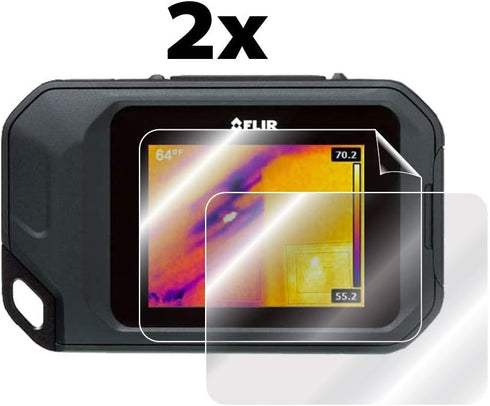 IPG For FLIR C2 / C3 Compact Thermal Inspection Camera Screen Protector (2 Units) Invisible Screen Guard - HD Quality/Self-Healing/Bubble -Free for C2 / C3