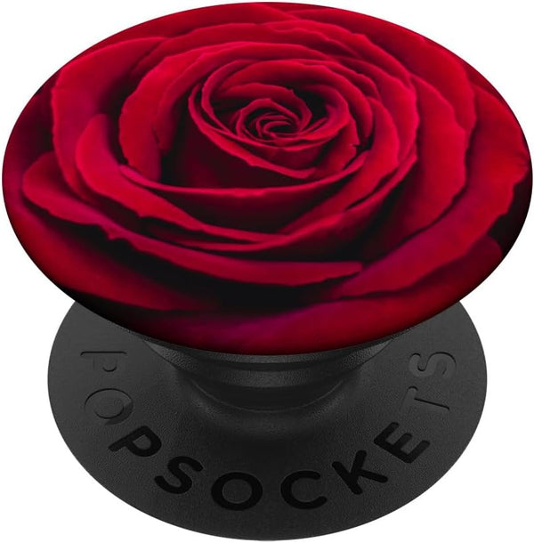 Red Rose Flower Floral PopSockets Standard PopGrip