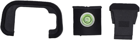 R8 Yunseity Viewfinder Eyecup, Soft Silicone Eyepiece with Hot Shoe Cover and Level for RP Camera, Portable Accessories