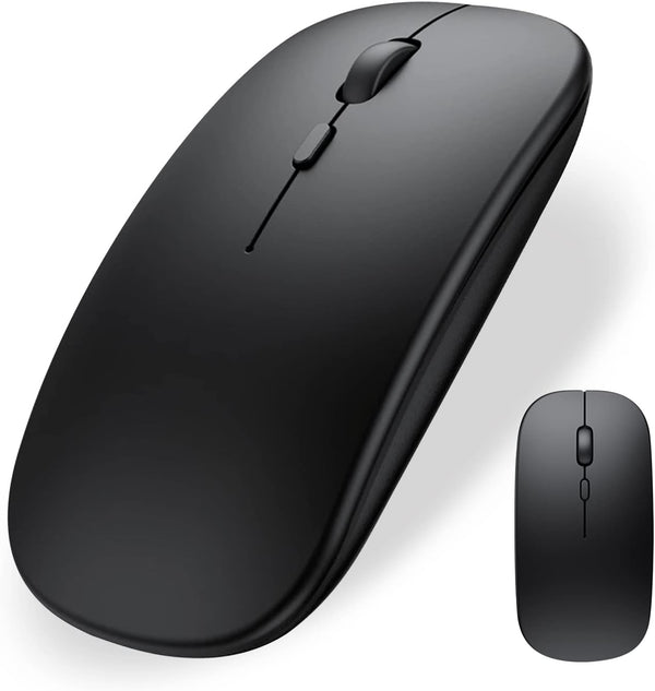 Wireless Bluetooth Mouse for iPad/MacBook Pro/Air/Laptop/PC, Rechargeable Silent Mouse Portable Slim for Surface