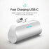 GALVANOX USB-C Battery Pack for iPhone 15 and 15 Pro Max, Fast Charging Type-C, 4000mAh Small Power Bank with Cable