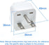 TEWOXIN 5PCS 6-15P Adapter,15A 250V NEMA Plug International to US/Canada Power Plug Converter,for Professional