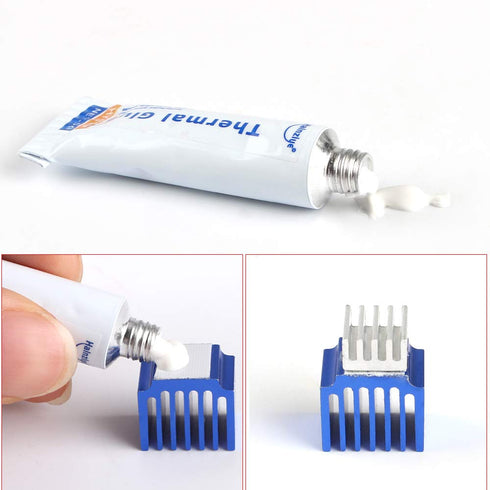 BCZAMD 3D Printer Heatsink Plaster Thermal Conductive Glue, Viscous Silicone Adhesive Cooling Compound for LED GPU CPU