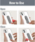 Momostick Flatstick Cell Phone Finger Grip Strap Holder, New Slim Finger Loop Selfie Grip Compatible with Most