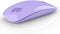 Wireless Bluetooth Mouse, Purple, 1600 DPI, Long Battery Life, Dual Connectivity, Quiet Click, High-Precision Optical