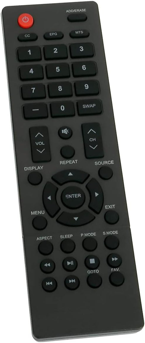 KT1744-HG2 Replacement Remote Control for Polaroid Full HD LED TV, 32GSR3000FB, 40GSR3000FB