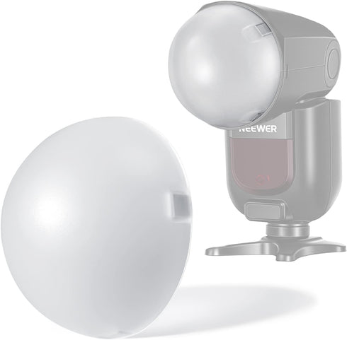 NEEWER Magnetic Dome Diffuser for Round Head Speedlite Flash, Light Modifier for Z2 Z1 Speedlite