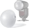 NEEWER Magnetic Dome Diffuser for Round Head Speedlite Flash, Light Modifier for Z2 Z1 Speedlite