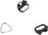 Futheda 4PCS (2 Stainless Steel Lug Ring Camera Strap Triangle Split Ring Hook Adapter + ABS Protector Plastic Cover