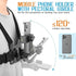 KINGKI Mobile Phone Chest Strap Harness Mount, Head Strap Holder Kit for POV/VLOG, Compatible with iPhone, Samsung,