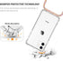 YESPURE for iPhone 11 Case - Clear Neck Hanging Adjustable Lanyard Crossbody Phone Cover for Women Girls