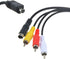 GUY-TECH 5ft DCR-DVD92/e DCR-DVD406 AV A/V Audio Video TV Cable Cord Compatible with Sony Handycam e