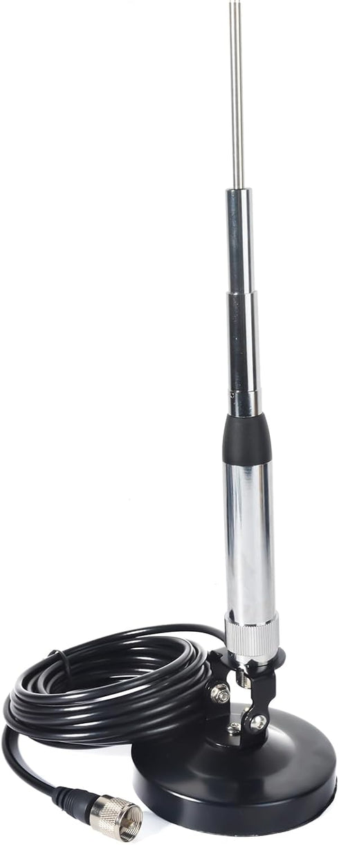TWAYRDIO 180 10CM/4 Inch Angle Adjustable Radio Antenna Magnetic Mount Base for Car Mobile Transceiver